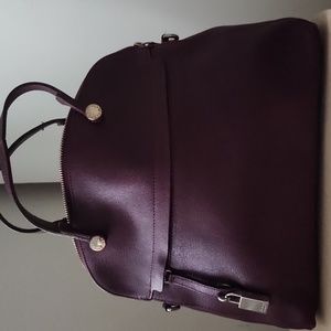 FURLA deep burgundy leather bag